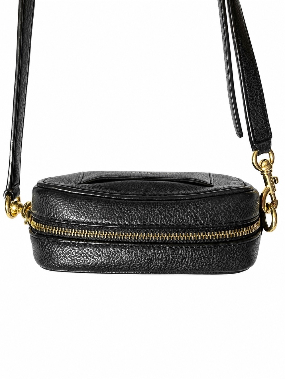 Marc Jacobs The Sure Shot Black Pebbled Leather Crossbody Camera Bag**minor flaw - Picture 6 of 7